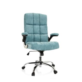 Chaise De Bureau Relax Wd 100 Tissu Menthe Avec Accoudoirs Rabattables