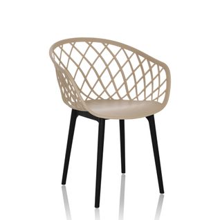 Chaise à Coque Begio Plastique Beige Sans Accoudoirs