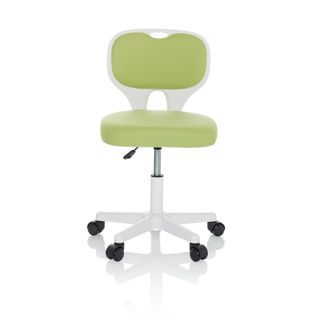 Chaise Pivotante Pour Des Enfants Kiddy Top W Tissu Vert Sans Accoudoirs
