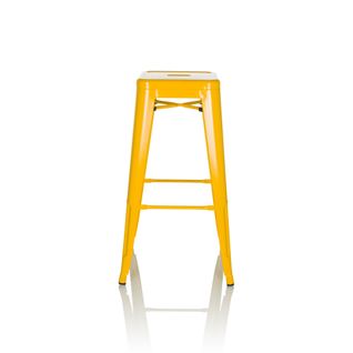 Tabouret De Bar Vantaggio High Métal Jaune Sans Accoudoirs