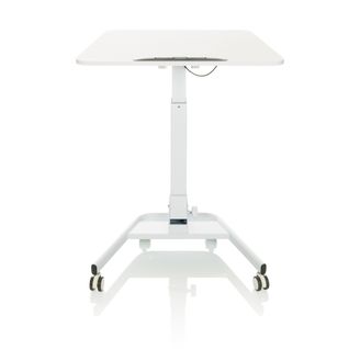 Bureau Assis-debout Stand Vm-su Ii Panneau Mdf, Cadre En Acier Blanc