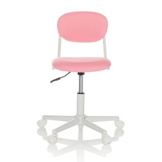 Chaise Pivotante Pour Des Enfants Kiddy Base I Tissu Rose Sans Accoudoirs