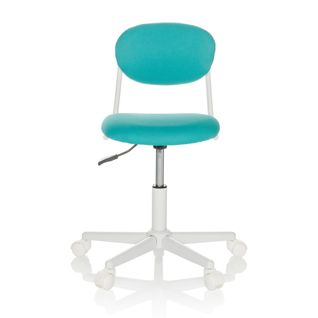 Chaise Pivotante Pour Des Enfants Kiddy Base I Tissu Turquoise Sans Accoudoirs
