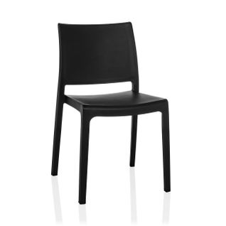 Chaise D'extérieur T37 V Plastique Noir Sans Accoudoirs