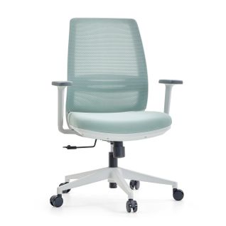 Chaise De Bureau Profondo Eco W Tissu / Tissu Maille Menthe Accoudoirs Compris