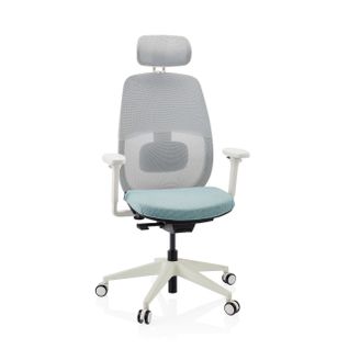 Fauteuil De Bureau Skandis Pro Tissu / Tissu Maille Menthe Accoudoirs Fournis (réglables En Hauteur)