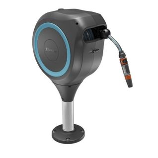 Dévidoir Automatique Pour Terrasse  - Rollup S - Bleu - Longueur 15 M - Tuyau 13 Mm