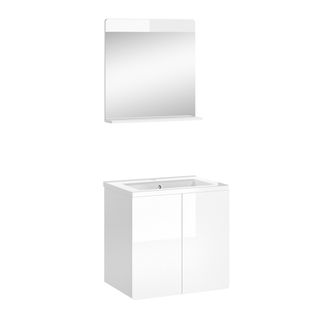 Meubles Bain Izan 37289 Blanc 2 Pièces