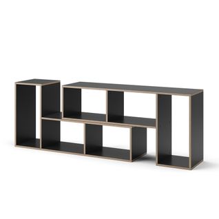Bibliothèque Tetrix, Anthracite, 112.8x56.4cm Lot De 2