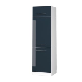 Armoire Pour Frigo Fame-line 49570 Bleu Foncé Brillant 60cm