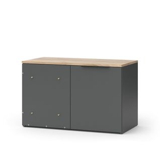 Sideboard Wido 47678 Anthracite 80x50cm Commode Dangle Avec Porte