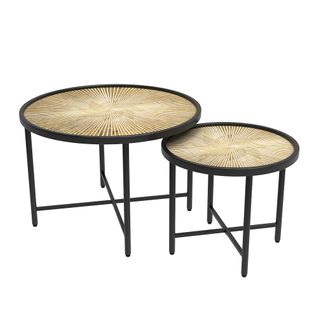 Set De Tables Basses Winnipeg, Bois, 62x44,5cm 2 Pièces