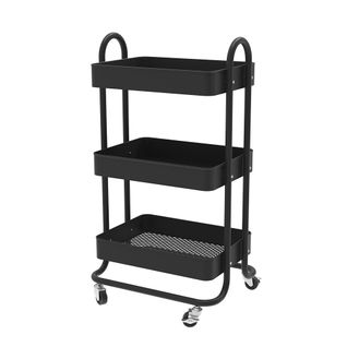 Caisson à Roulettes Tron 49388 Noir 45.9x78.7cm