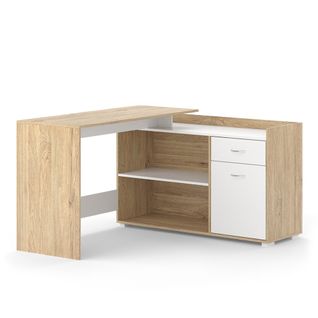 Bureau Dangle Noira 50117 Sonoma 135x77cm Avec Tiroir
