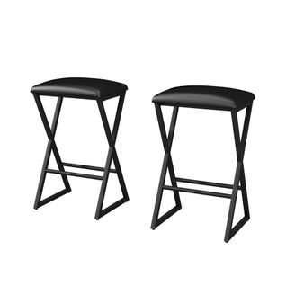 Tabouret De Bar Vault 50191 Noir 40x64cm 2 Pièces