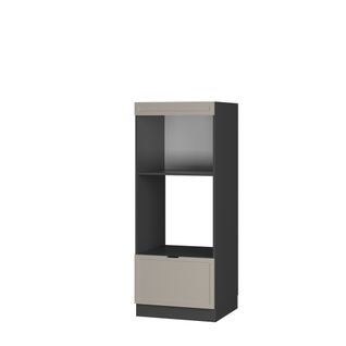 Armoire Micro-ondes Fame-line 50369 Grisbeige 60cm Ouvert