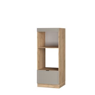 Armoire Micro-ondes Fame-line 50385 Grisbeige 60cm Ouvert