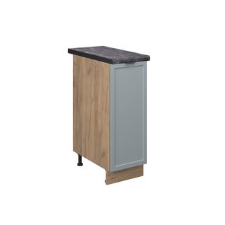 Meuble De Cuisine Fame-line 50835 Bleu Clair-gris 30cm , Pt Anthracite