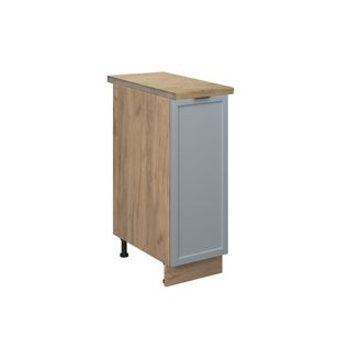 Meuble De Cuisine Fame-line 50836 Bleu Clair-gris 30cm , Pt Chêne