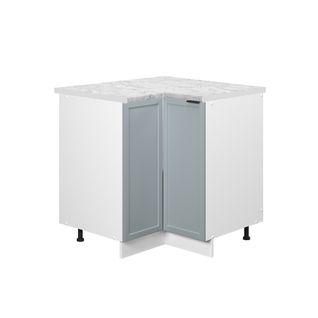 Meuble Dangle Fame-line 50968 Bleu Clair-gris 80.5cm , Pt Marbre