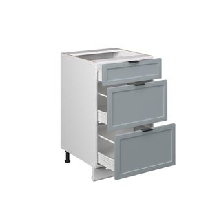 Meuble Cuisine Fame-line 50981 Bleu Clair-gris 50cm Sans Pt