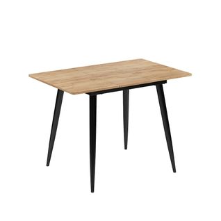 Table De Salle à Manger Beaver 51773 Chêne Noir/force De Lor 80x70cm Extensible