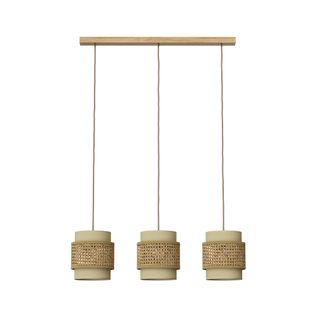 3er Lampe à Suspendre Morten 52017 Crème 70x120cm