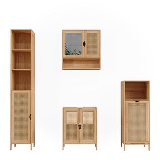 Badmöbel-set Liora 52040 Bambou 4 Pièces