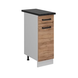 Meuble Cuisine R-line 52261 Chêne De Force Doré 30cm Pt Anthracite