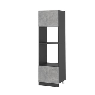 Armoire Micro-ondes R-line 53371 Béton 60cm