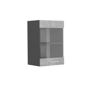 Armoire En Verre R-line 53549 Béton 40cm