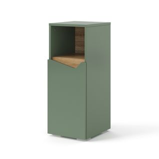 Armoire Midisch Marelle 54400 Vert/artisan 30x74.5cm Avec Porte Et Compartiment Ouvert