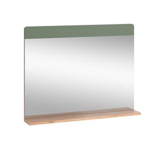 Miroir De Salle De Bain Izan, Force Dor Chêne/vert, 80.1x62cm Avec Abonnement