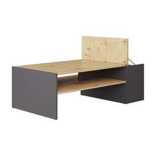 Table Basse Rubby 54447 Chêne Artisan/anthracite 110x60cm