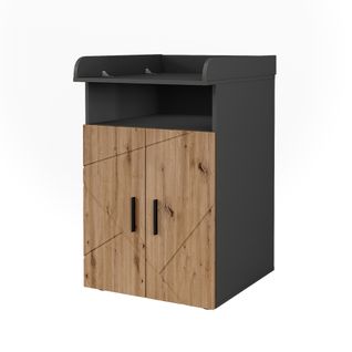 Commode à Langer Irma 54784 Anthracite/artisan 60x97cm Avec Plan à Langer