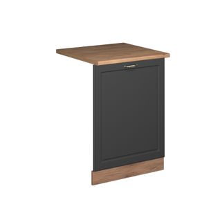 Façade De Lave-vaisselle Fame-line 55249 Anthracite-or 60cm , Pt Chêne