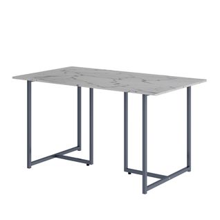 Table De Salle à Manger Merido 55286 Gris/marbre Blanc 140x80cm