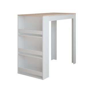 Table De Bar Repose 55373 Blanc/sonoma 57x117cm