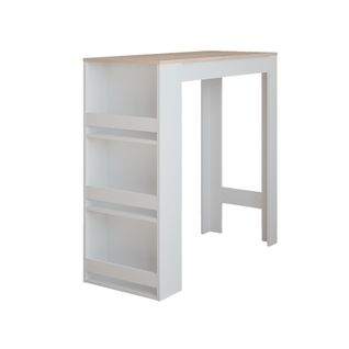 Table De Bar Repose 55374 Blanc/sonoma 45x110cm
