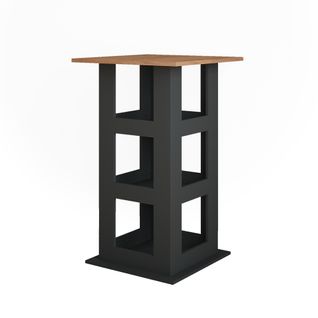 Table De Bar Repose 55587 Chêne Doré/anthracite 65x65cm
