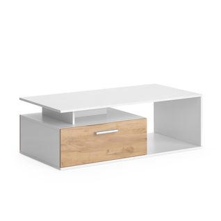 Table Basse Roland 55611 Chêne Blanc/force De Lor 118x59cm