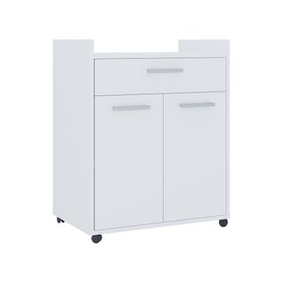 Caisson Roulant Ansel 56237 Blanc 60x40cm Avec Tiroirs