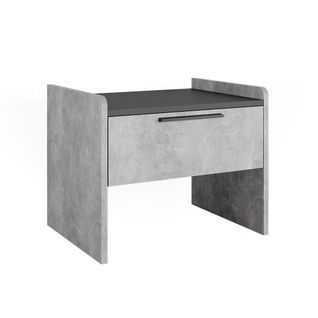 Banquette De Salle à Manger Roman 56284 Béton 53.5x41.1cm Avec 1 Tiroir