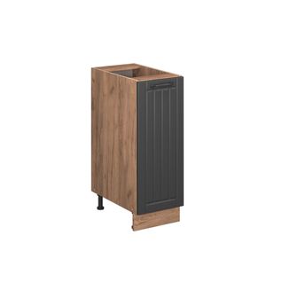 Meuble De Cuisine Fame-line 56718 Gris Foncé 30cm , Pt Chêne