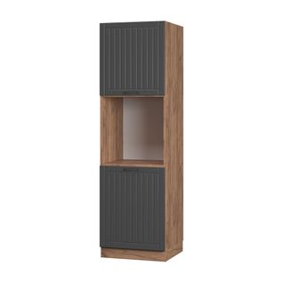 Meuble Pour Four Fame-line 56721 Gris Foncé 60cm Ouvert