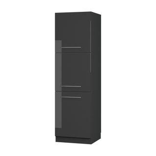 Meuble Pour Four Fame-line 56961 Anthracite Haute Brillance 60cm