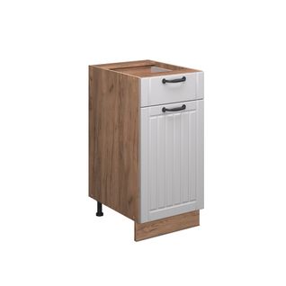Meuble Cuisine Fame-line 57145 Blanc Campagne 40cm , Pt Marbre