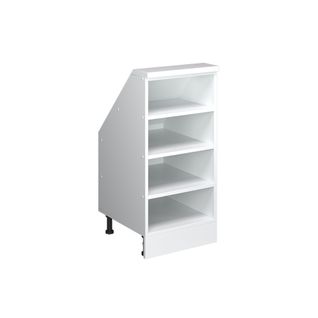 Meuble De Rangement Sous Pente Rion 57348 Blanc 40x81.6cm Avec 4 Compartiments