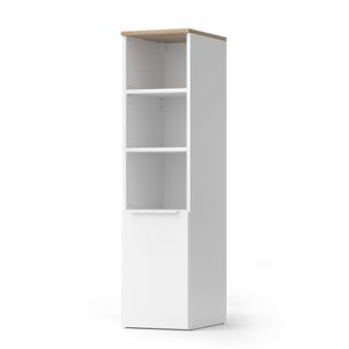 Armoire Universelle Wido 57434 Blanc/sonoma 30.2x120cm Avec Une Porte