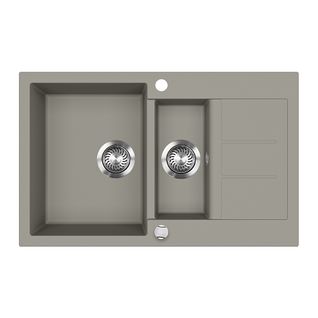 Evier Seattle 57787 Béton 80x50cm Avec Espace De Séchage